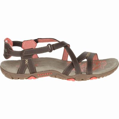 Merrell Sandspur Rose Leather Sandaler Dam Korall (SE431758)